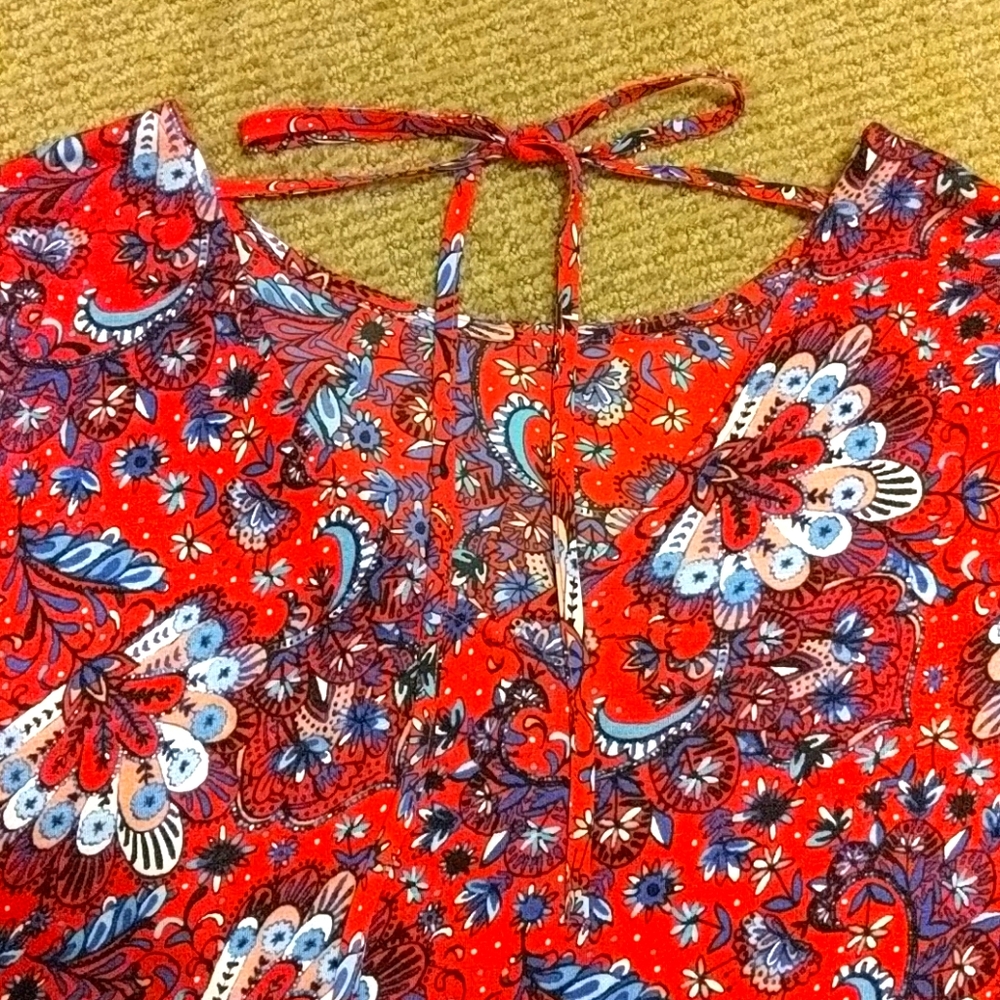 LOFT Pattern Blouse - Picture 4 of 5